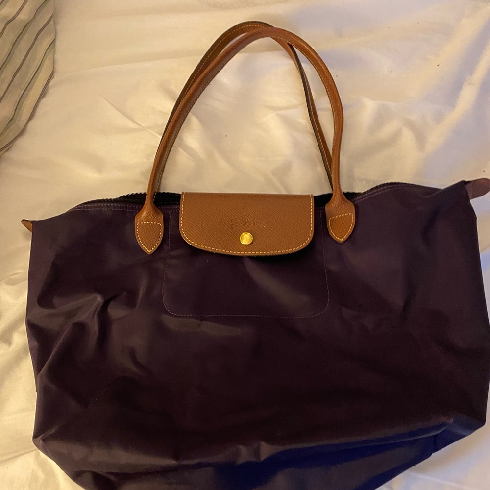 Longchamp Le Pliage Medium Tote with Long Handles